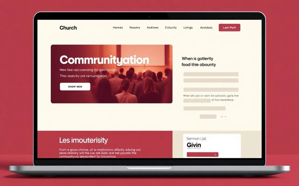Church & ministry website concept by Zehlm Web Development