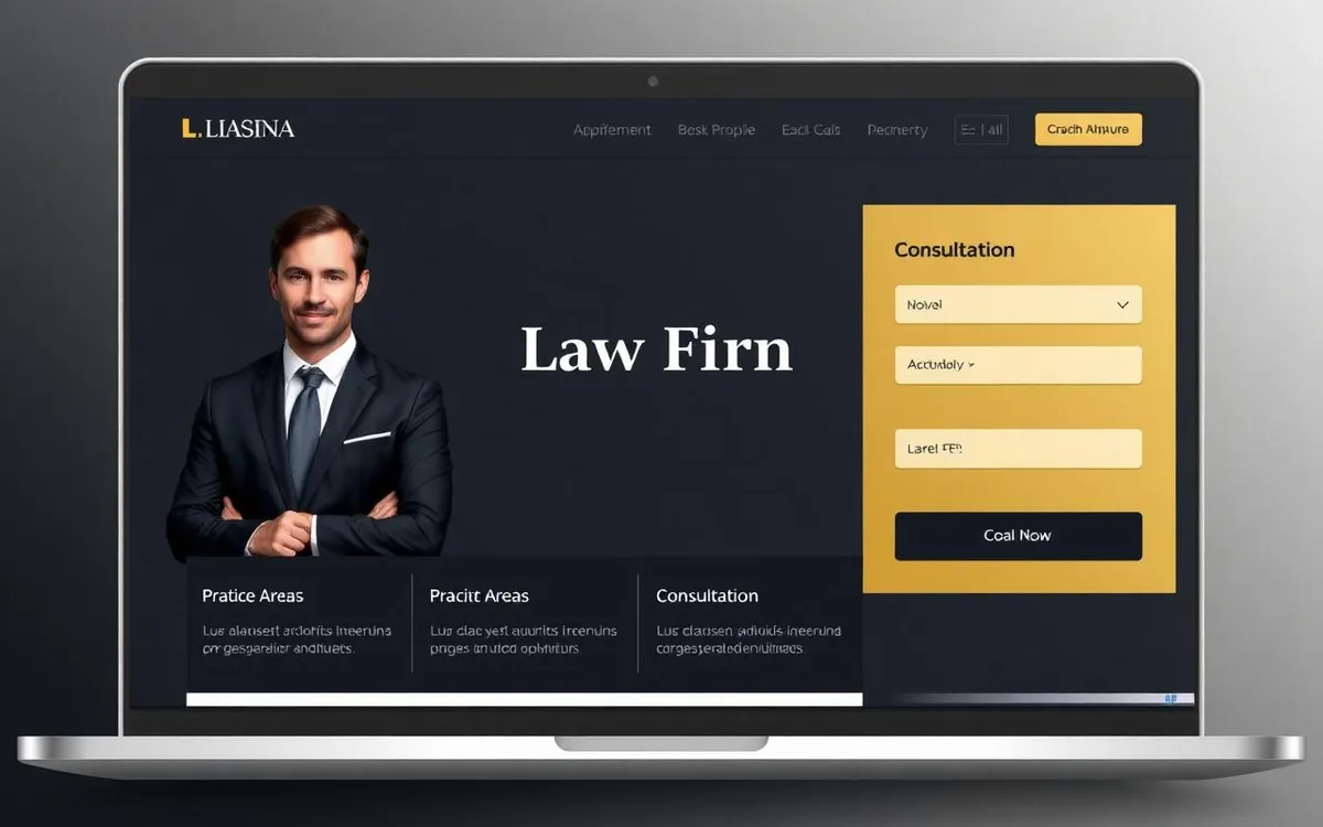 Litigation & family law website concept by Zehlm Web Development