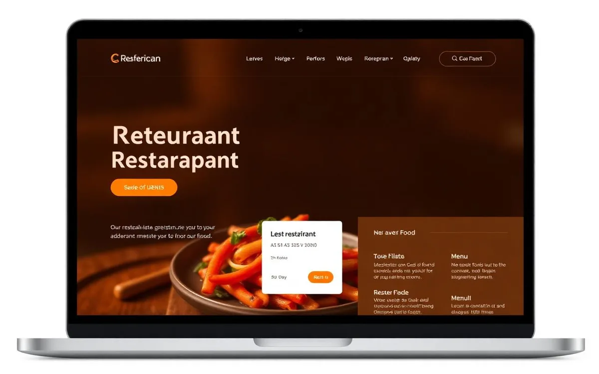 Restaurant & taproom website concept by Zehlm Web Development